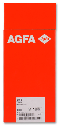 X-ray film for general radiology Agfa CP-GU NIF 18x43 cm.