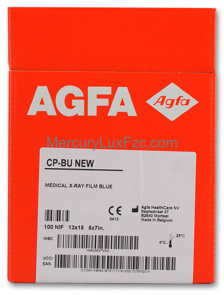 X-ray film for general radiology Agfa CP-BU New NIF 13x18 cm