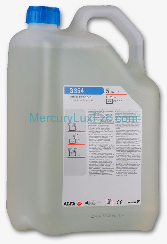Fixer for manual processing Agfa G354 for 25L (5L)